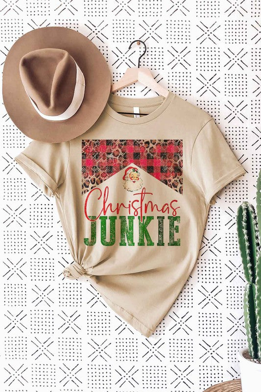 Christmas Junkie Premium Cotton Graphic T-Shirt