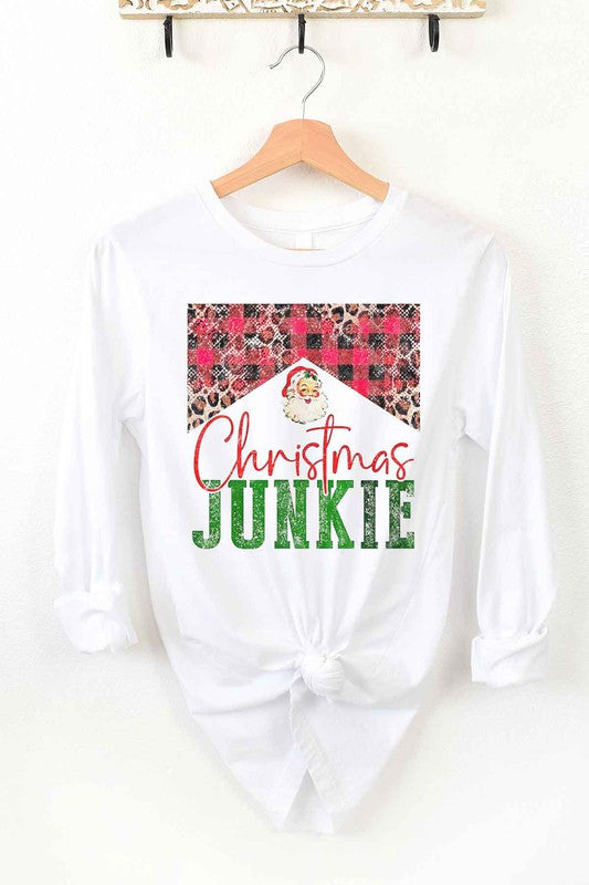 Christmas Junkie Premium Cotton Long Sleeve Tee