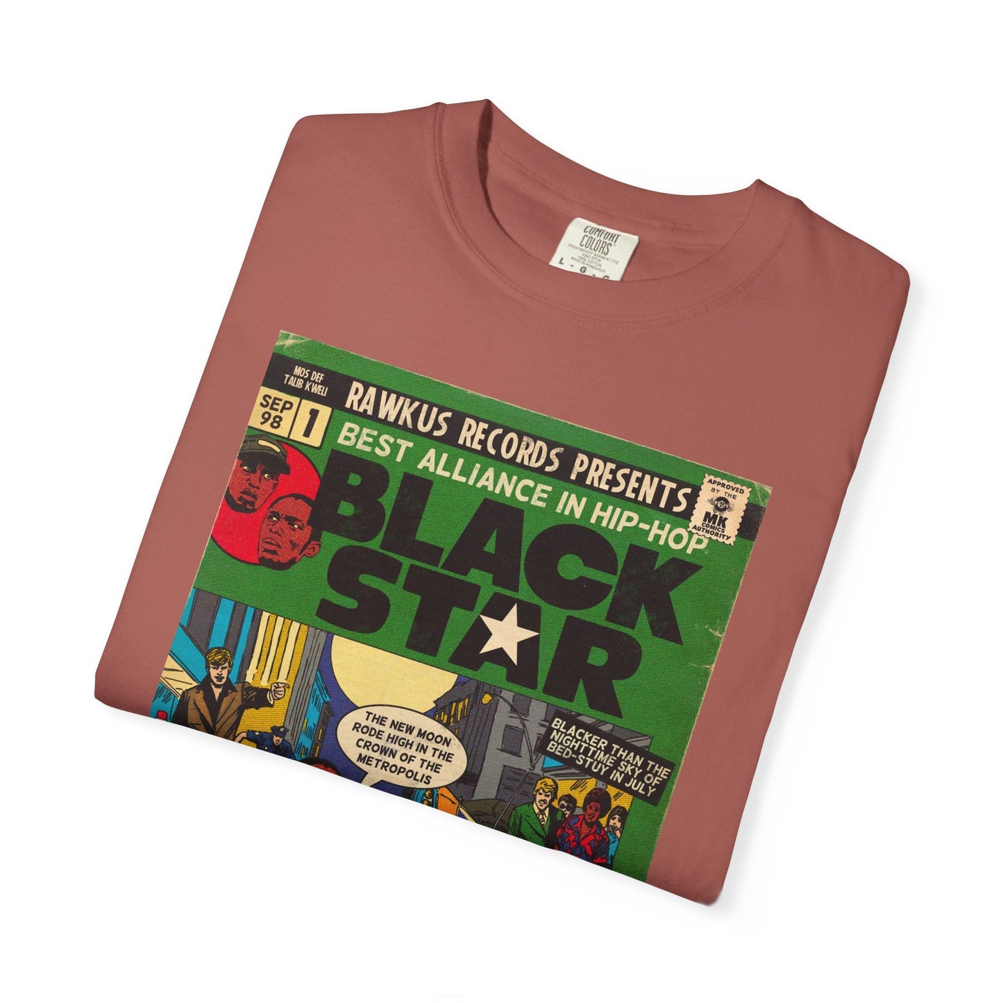 Black Star Unisex Comfort Colors T-shirt 100% Ring-Spun Cotton
