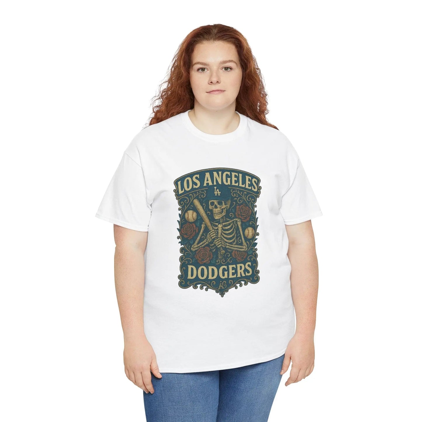 Los Angeles Baseball Edition Retro Poster Art T-shirt The Ballpark Collection