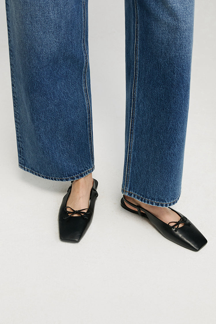Cityer Crop Wide High-Rise Ankle Jeans