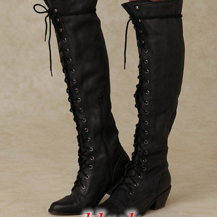 Women’s Round Toe Over-the-Knee Tall Winter Boots