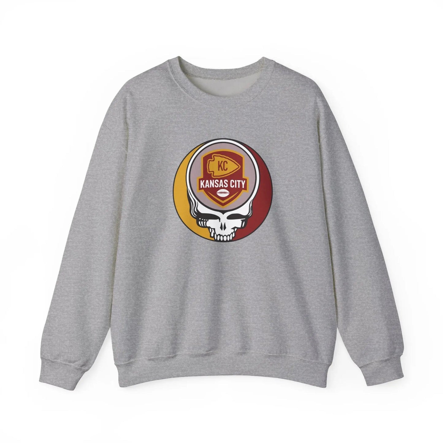 Kansas City Chiefs Grateful Dead Stealie Crewneck Sweatshirt Unisex NFL