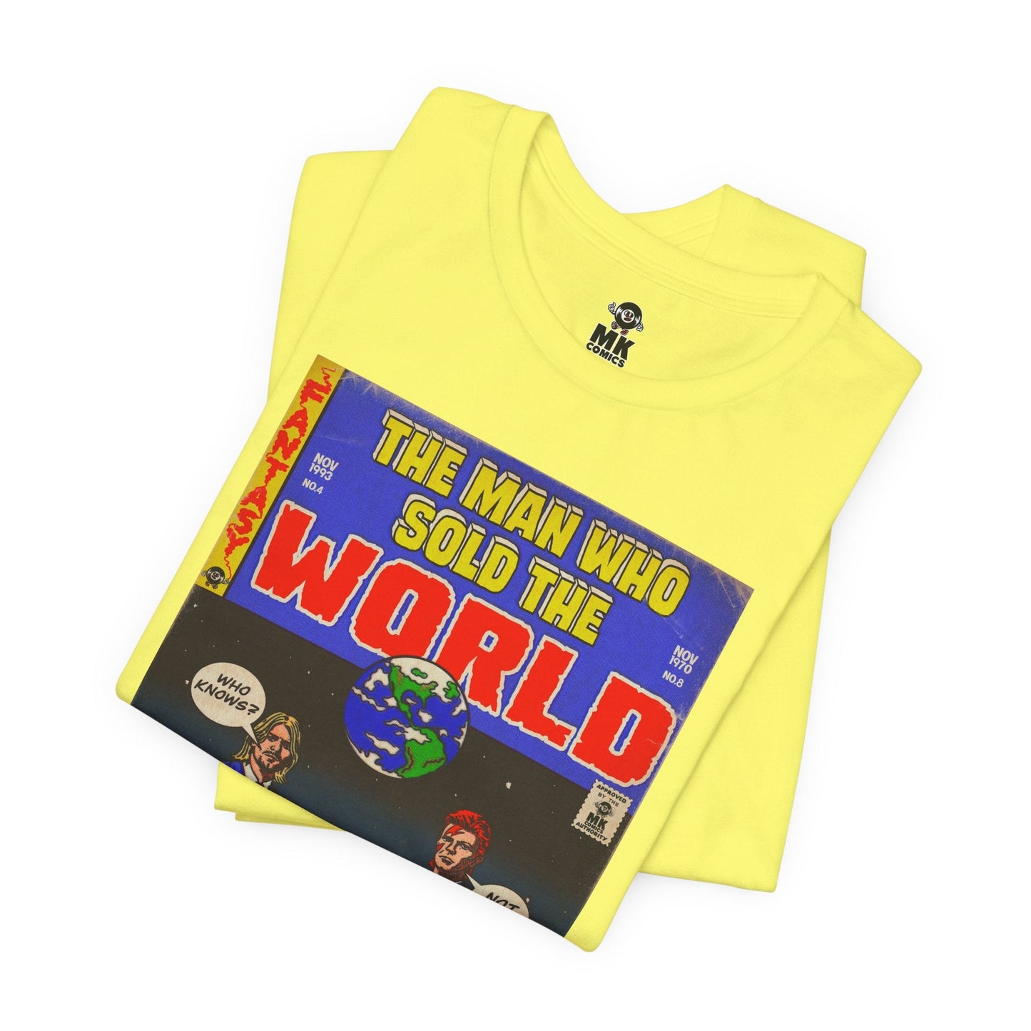 Bowie & Cobain The Man Who Sold the World Jersey Short Sleeve Tee Unisex
