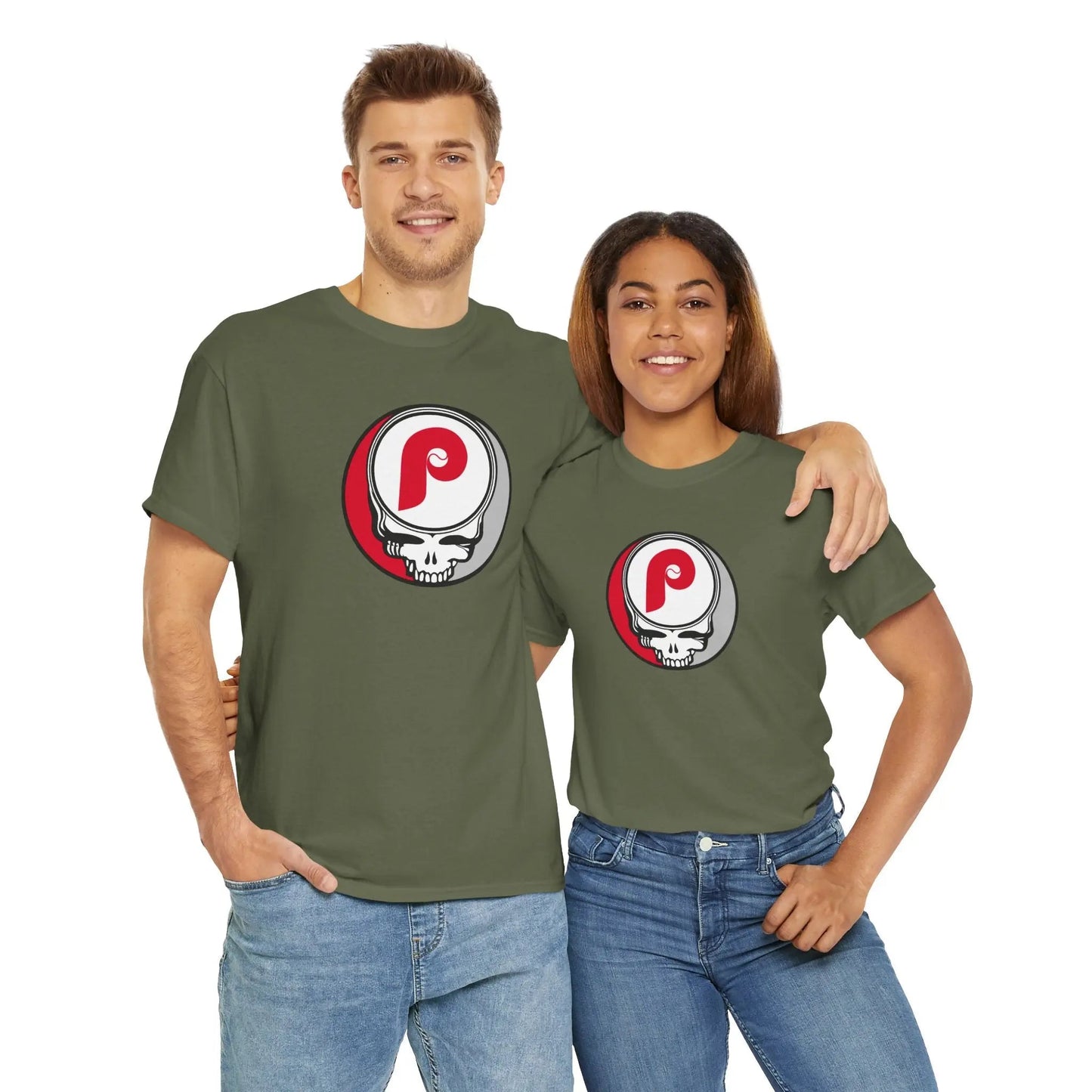 Philadelphia Phillies Grateful Dead Steal Your Face T-Shirt MLB