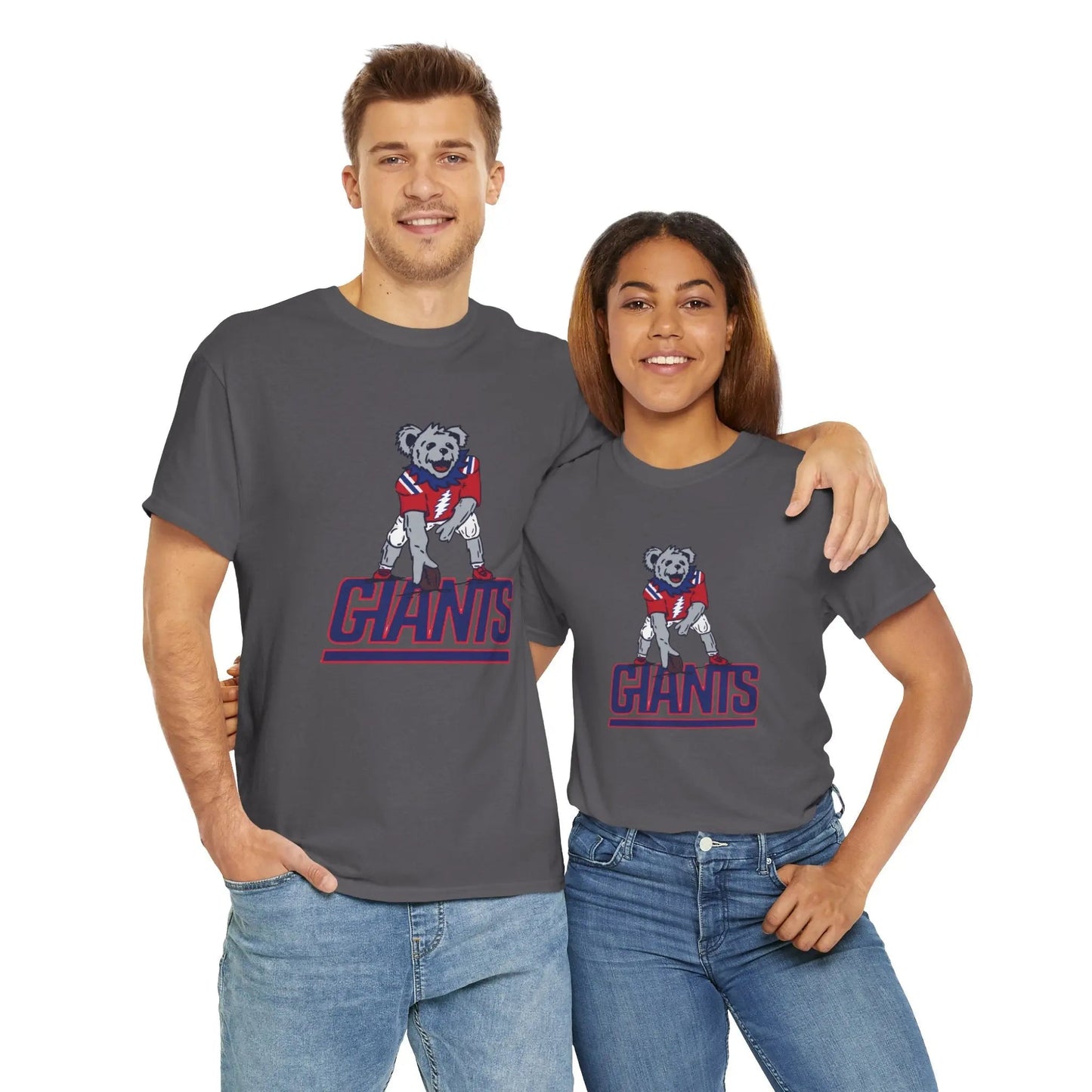 New York Giants Dancing Bear Grateful Dead T-Shirt The Gridiron Collection