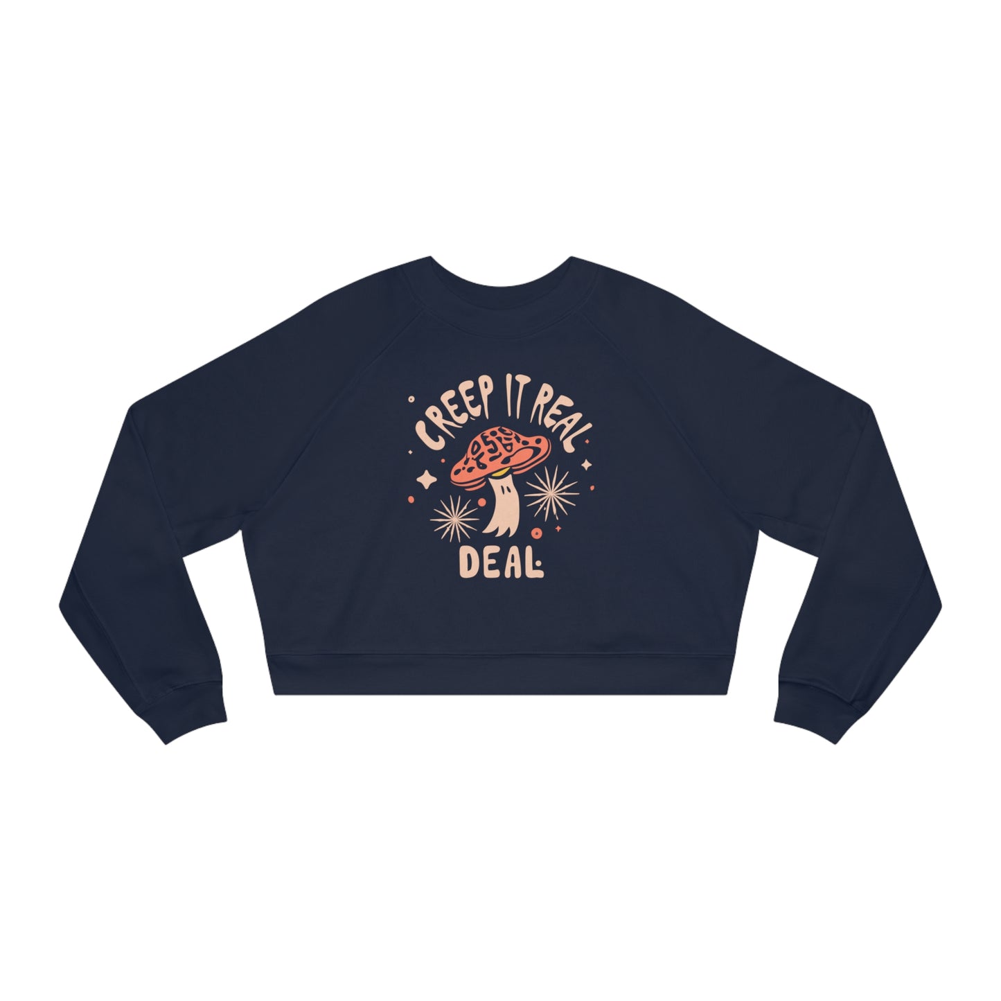 Creep It Real Deal Halloween Sweatshirt, Unique Mushroom Costume & Spooky Season Halloween Sweatshirt