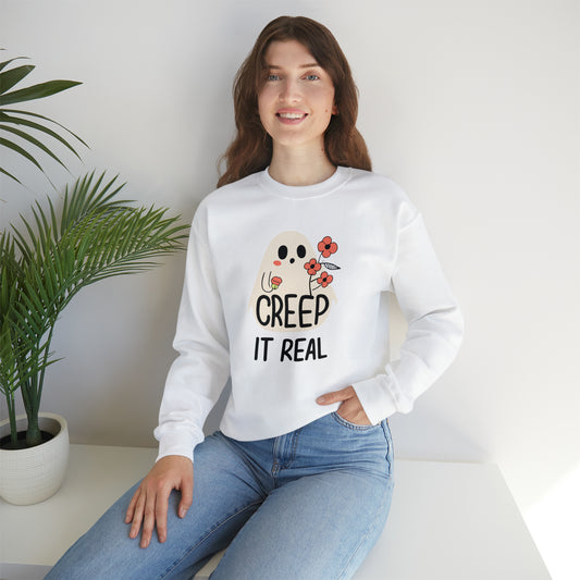 Creep It Real Spooky Sweatshirt, Spooky Season Halloween Sweatshirt, Halloween Costume, Spooky Sweatshirt, Halloween Gifts