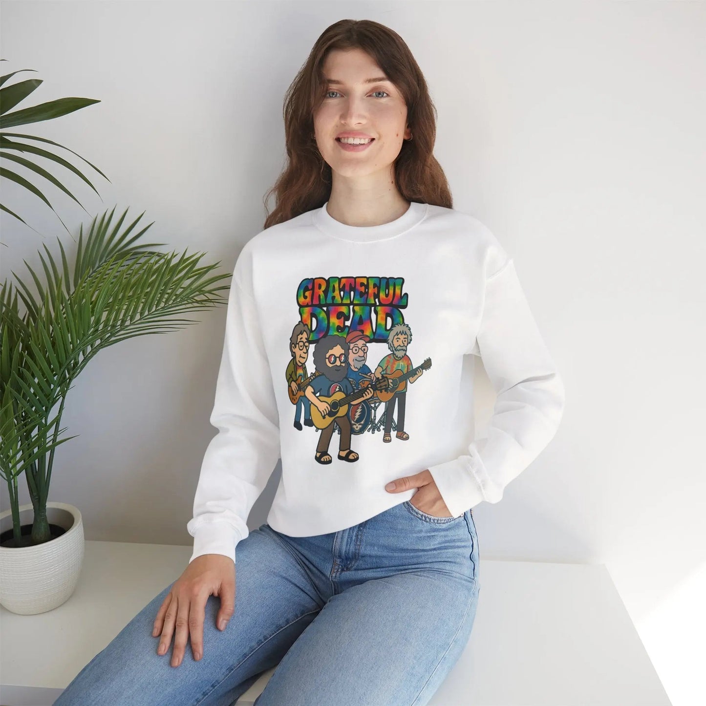 Life is dead. Crewneck Sweatshirt Heavy Blend Unisex Jerry and The Band