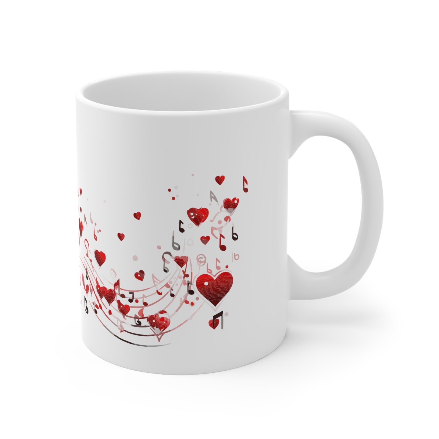 Musical Valentine's best gift ever, Ceramic Mug 11oz