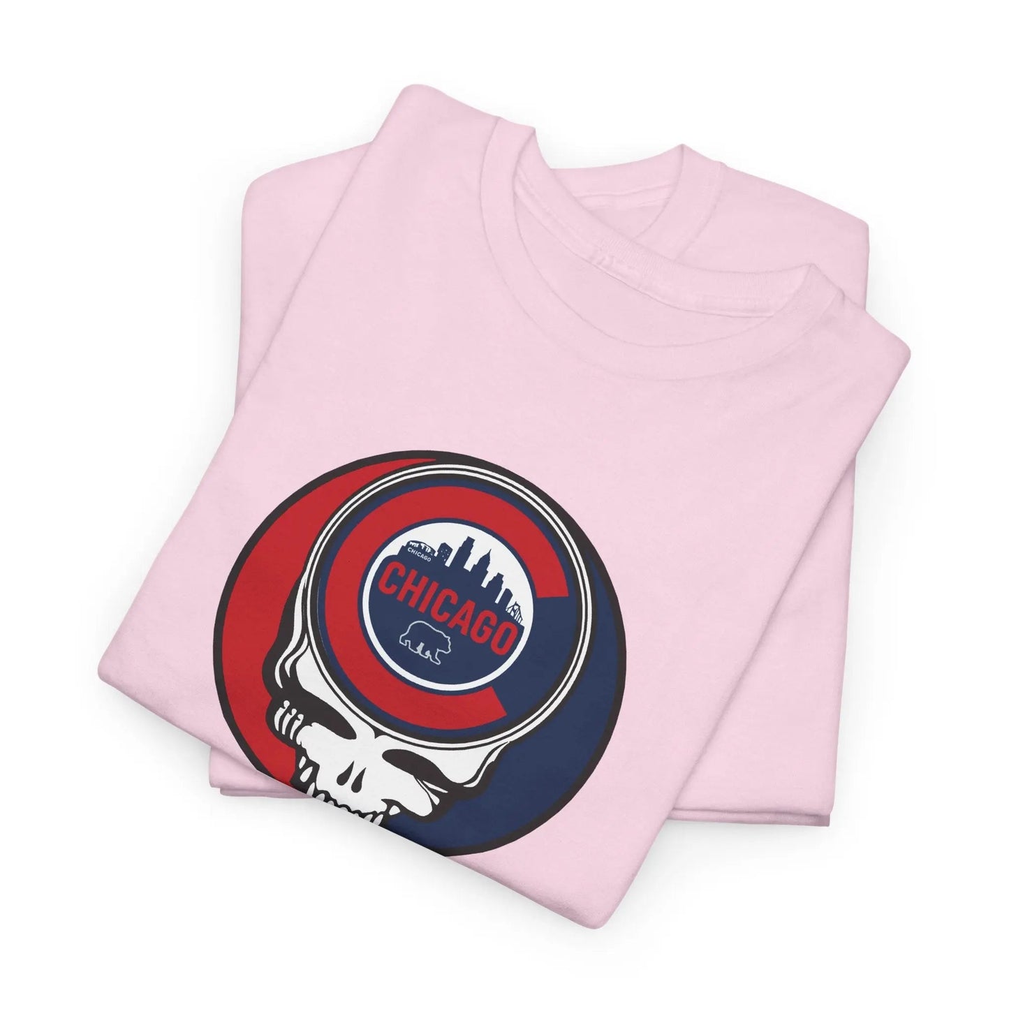 Chicago Cubs Steal Your Face T-Shirt The Ballpark Collection Grateful Dead MLB