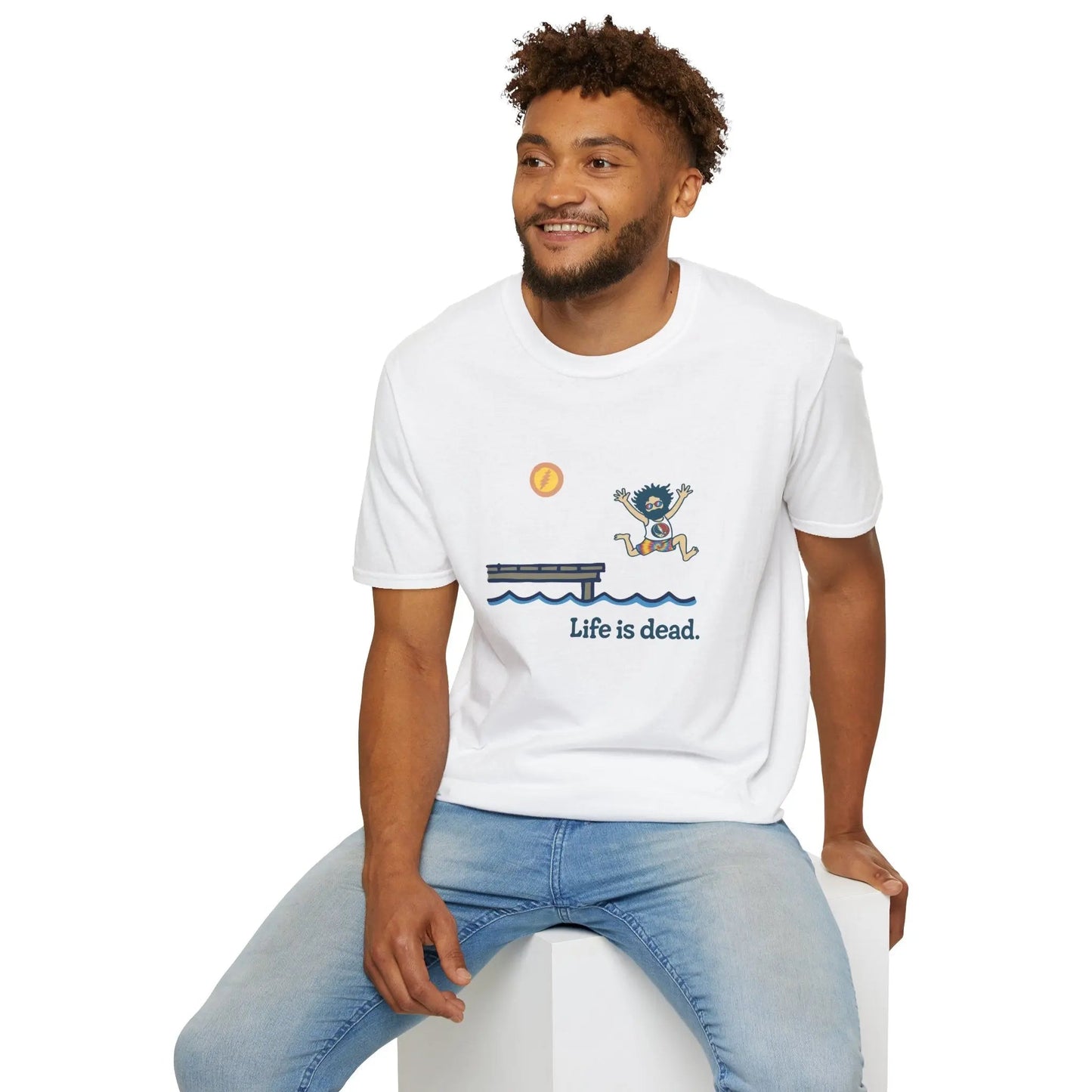 Life is Dead Jerry's Playin' At the Lake Unisex T-Shirt Grateful Dead
