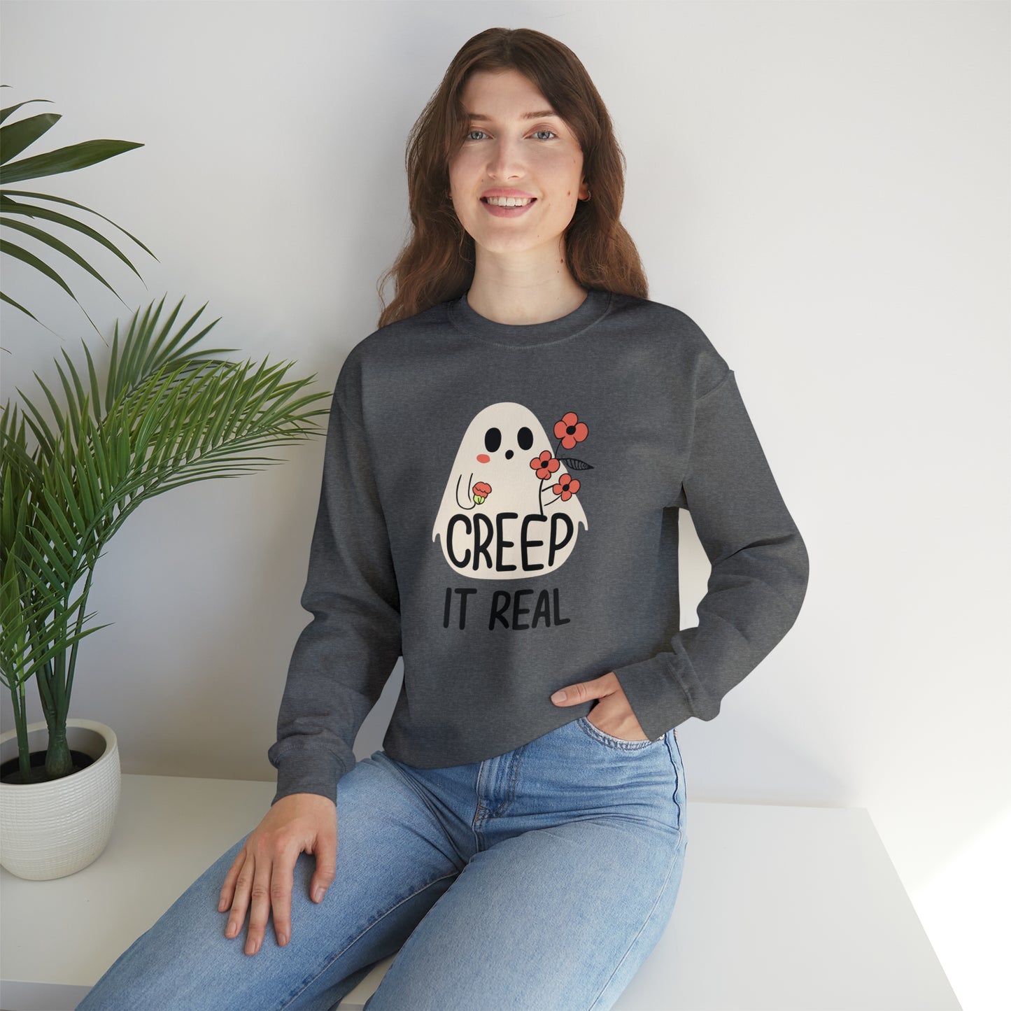 Creep It Real Spooky Sweatshirt, Spooky Season Halloween Sweatshirt, Halloween Costume, Spooky Sweatshirt, Halloween Gifts