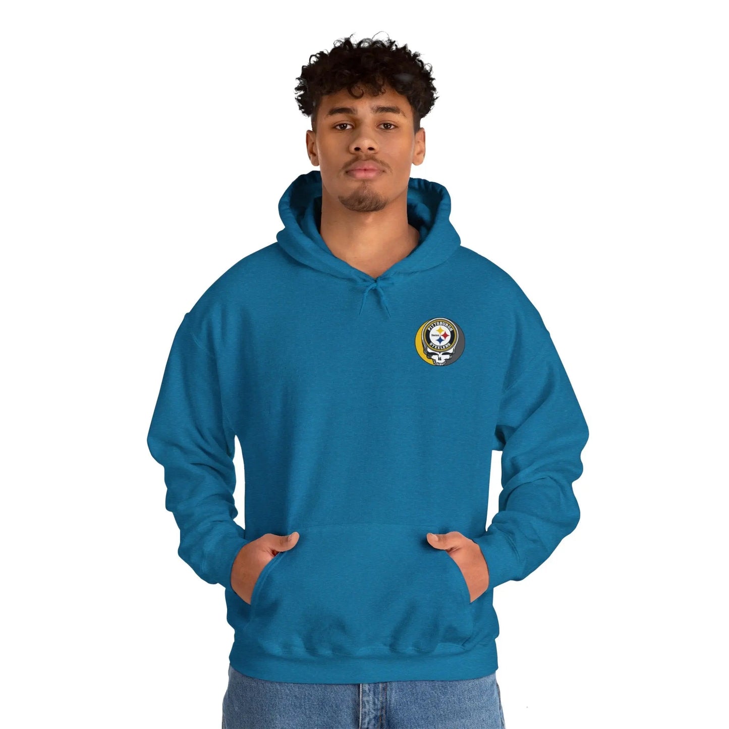 Pittsburgh Steelers Dancing Bear Two-Sided Unisex Hoodie The Gridiron Collection