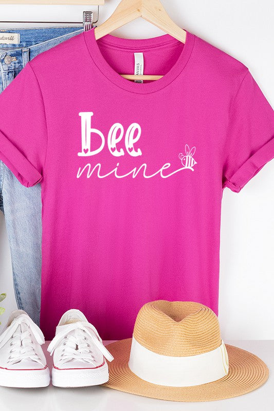 Bee Mine Hearts Graphic Tee Unisex T-Shirt Bella Canvas