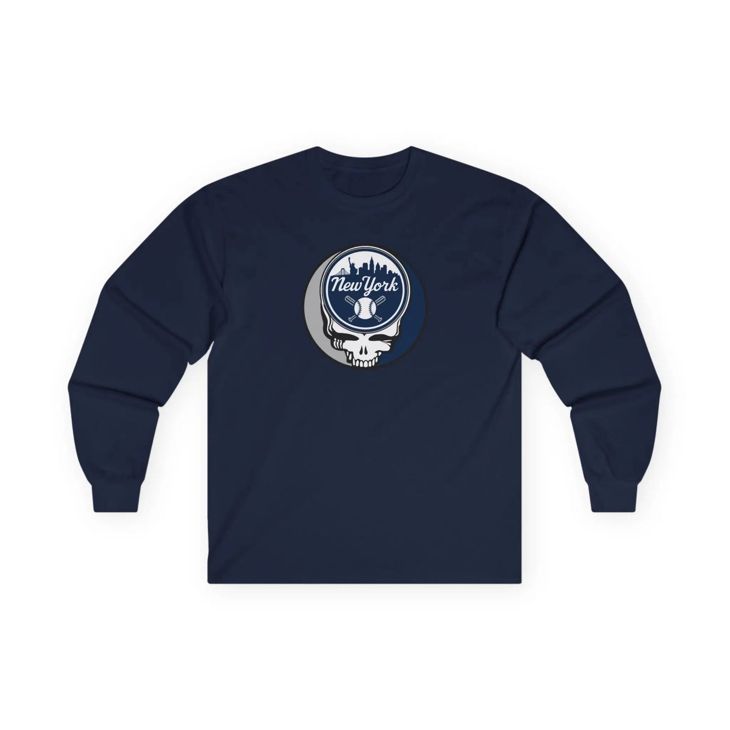 New York Baseball Edition Classic Stealie Long Sleeve Tee Ultra-Cotton MLB