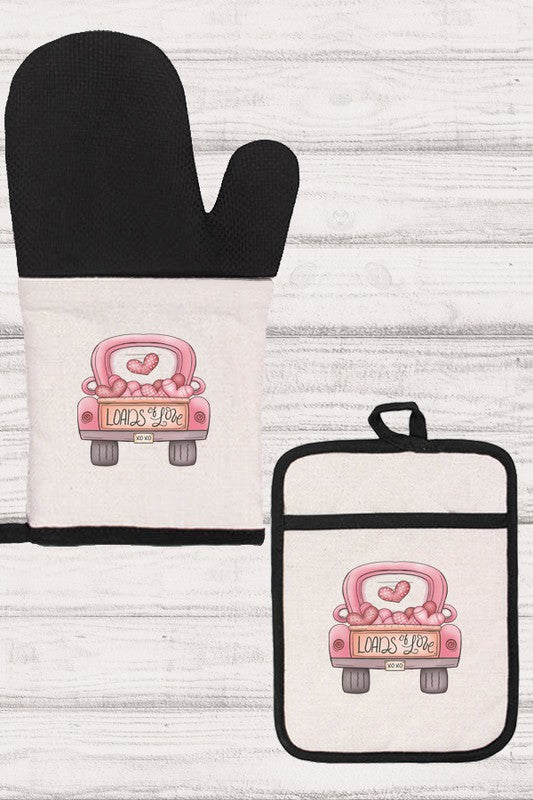 Valentine's Day Loads of Love Oven Mitt Glove