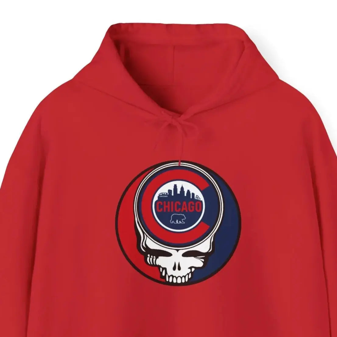 Grateful Dead Unisex Heavy Blend Hoodie The Ballpark Collection Chicago Baseball Edition