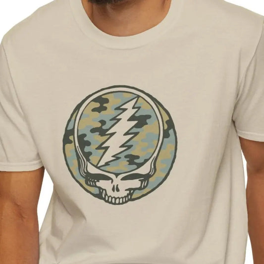 Camo Stealie Color Match Grateful Dead Vineyard Collection T-Shirt
