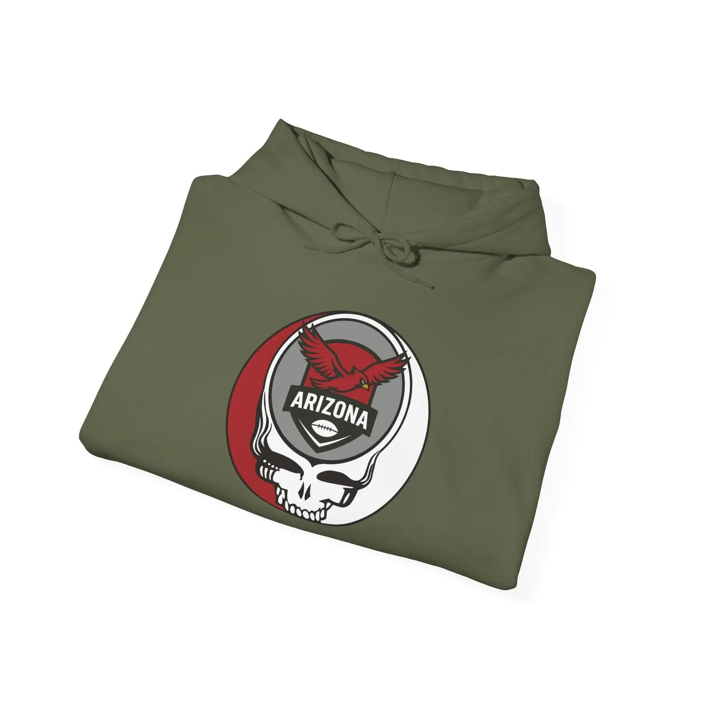 Arizona Cardinals Stealie Grateful Dead Hooded Sweatshirt NFL The Gridiron Collection