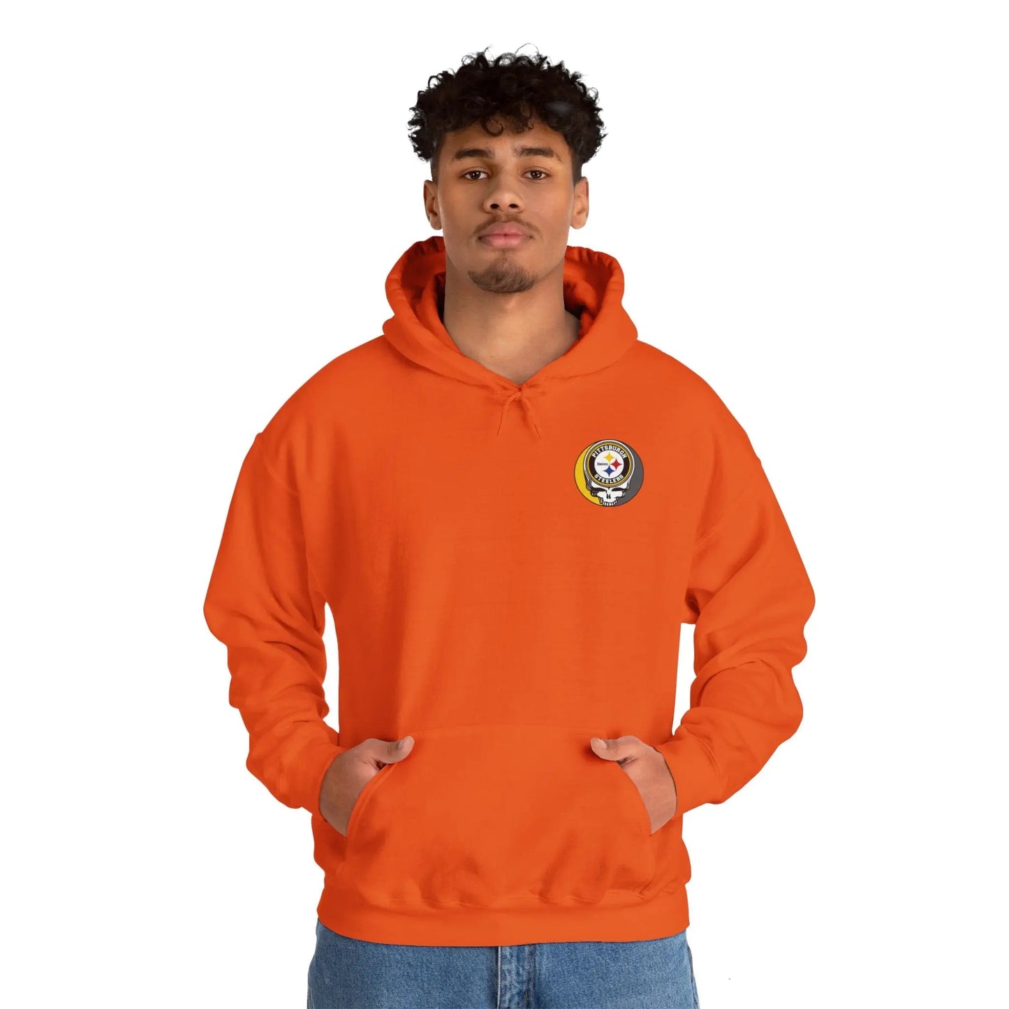 Pittsburgh Steelers Dancing Bear Two-Sided Unisex Hoodie The Gridiron Collection