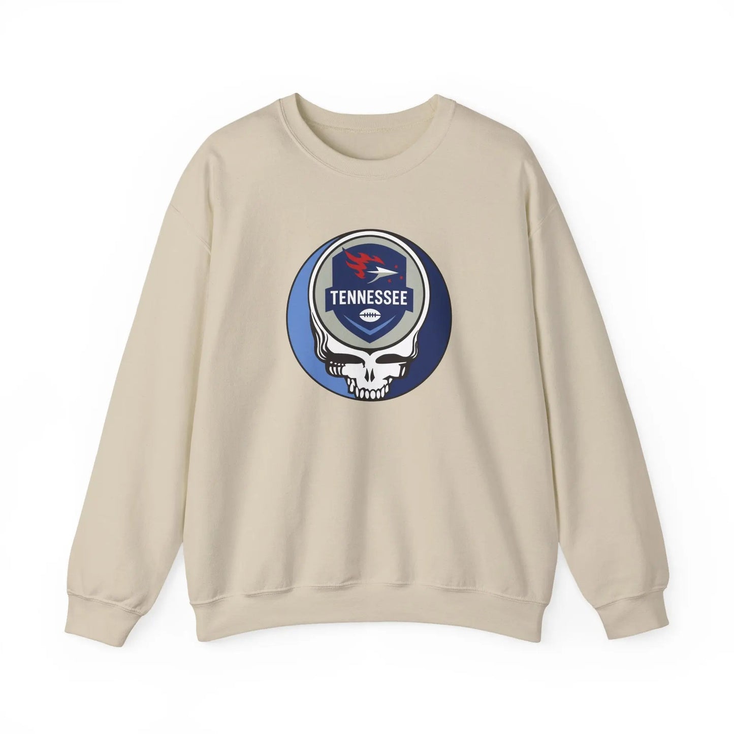 Tennessee Titans Grateful Dead Stealie Crewneck Sweatshirt NFL The Gridiron Collection