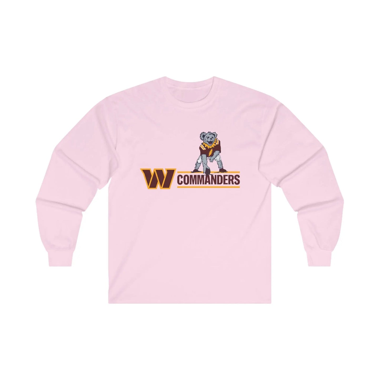 Washington Commanders Dancing Bear Long Sleeve Tee Ultra-Cotton The Gridiron Collection