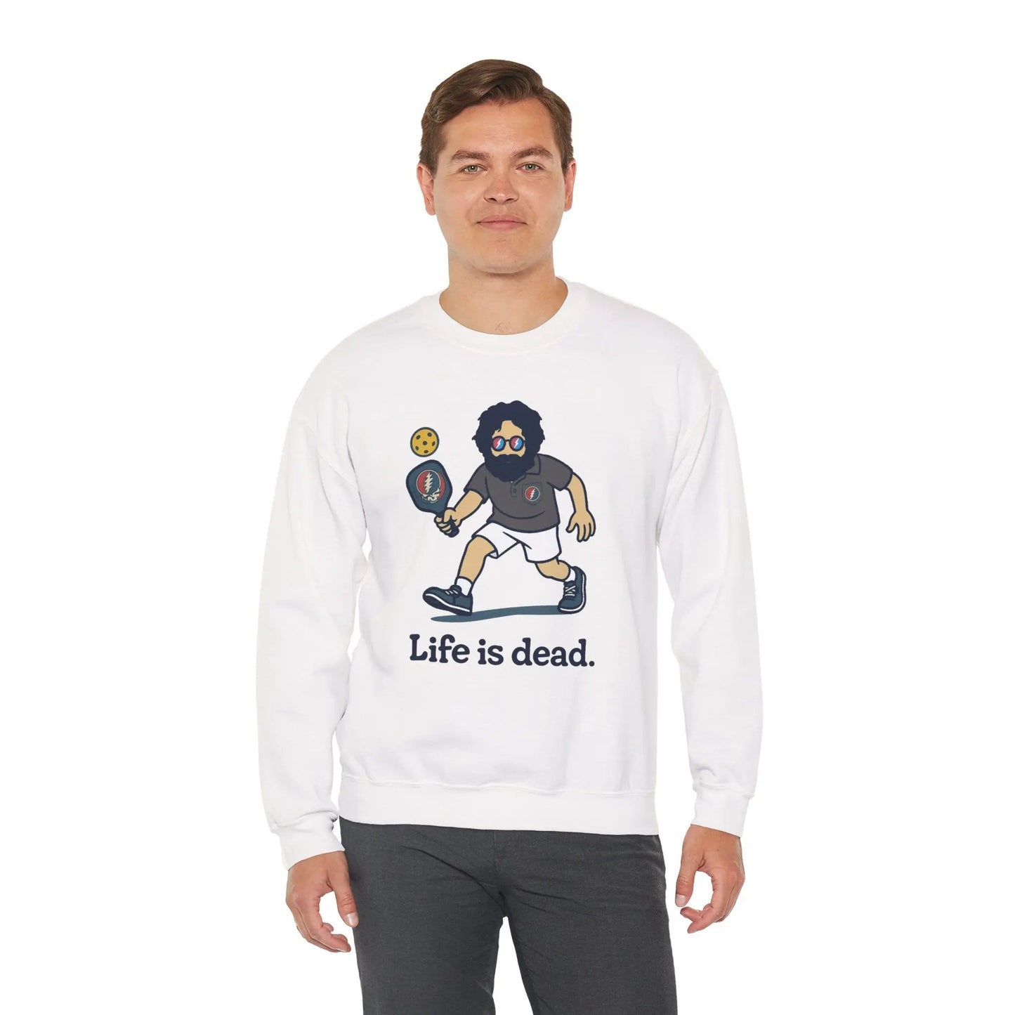 Jerry's in A Pickle | Life is dead. Crewneck Sweatshirt
