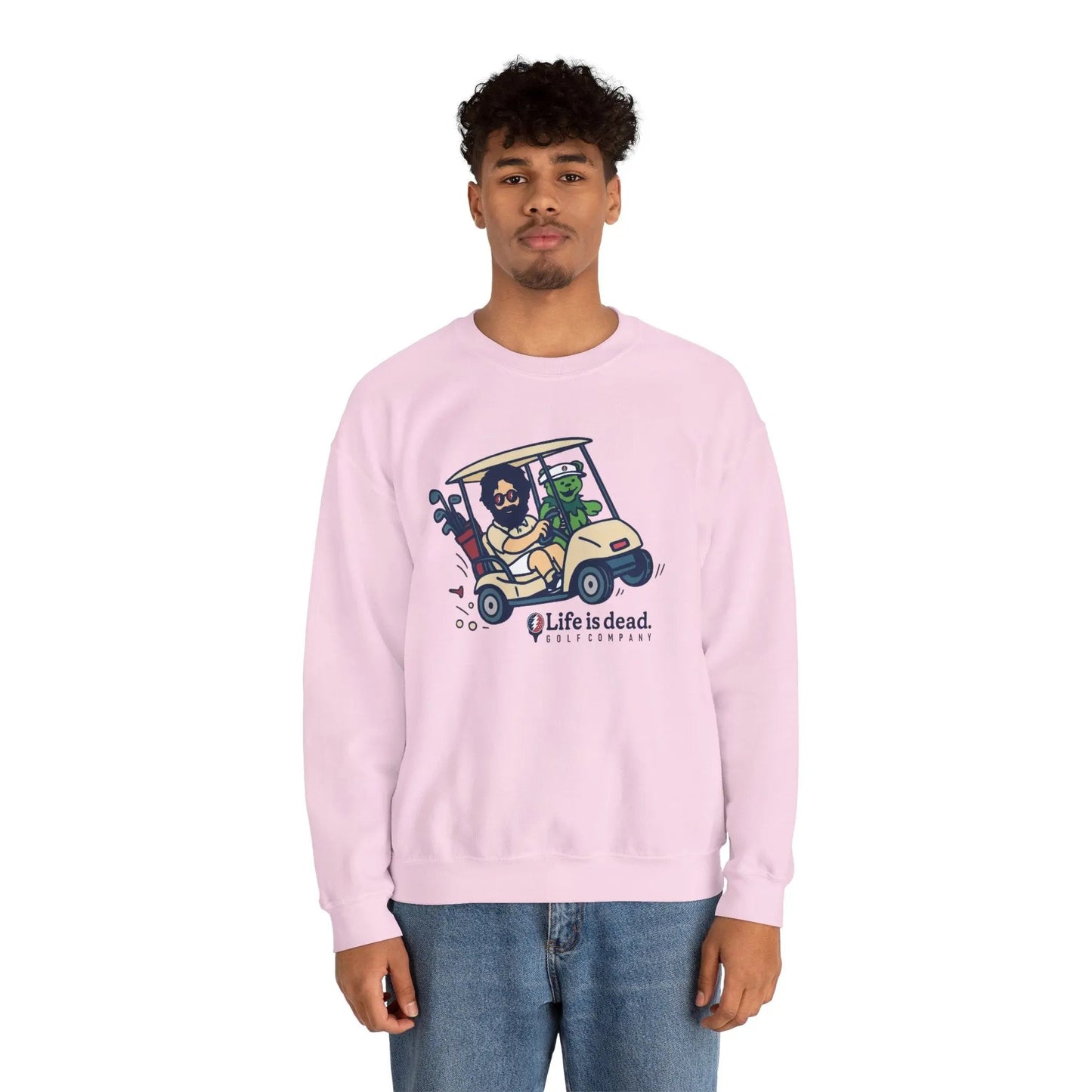Life is dead. Crewneck Sweatshirt Unisex Heavy Blend Crewneck Sweatshirt Gildan