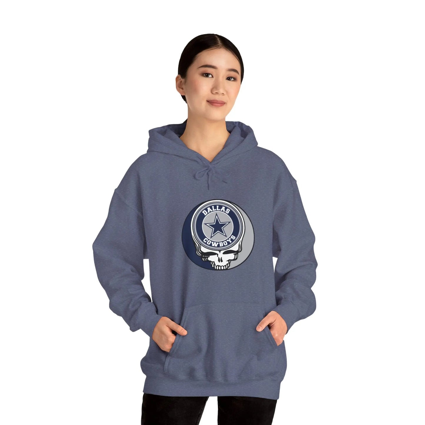 Dallas Cowboys Grateful Dead Hooded Sweatshirt NFL Fan Apparel The Gridiron Collection