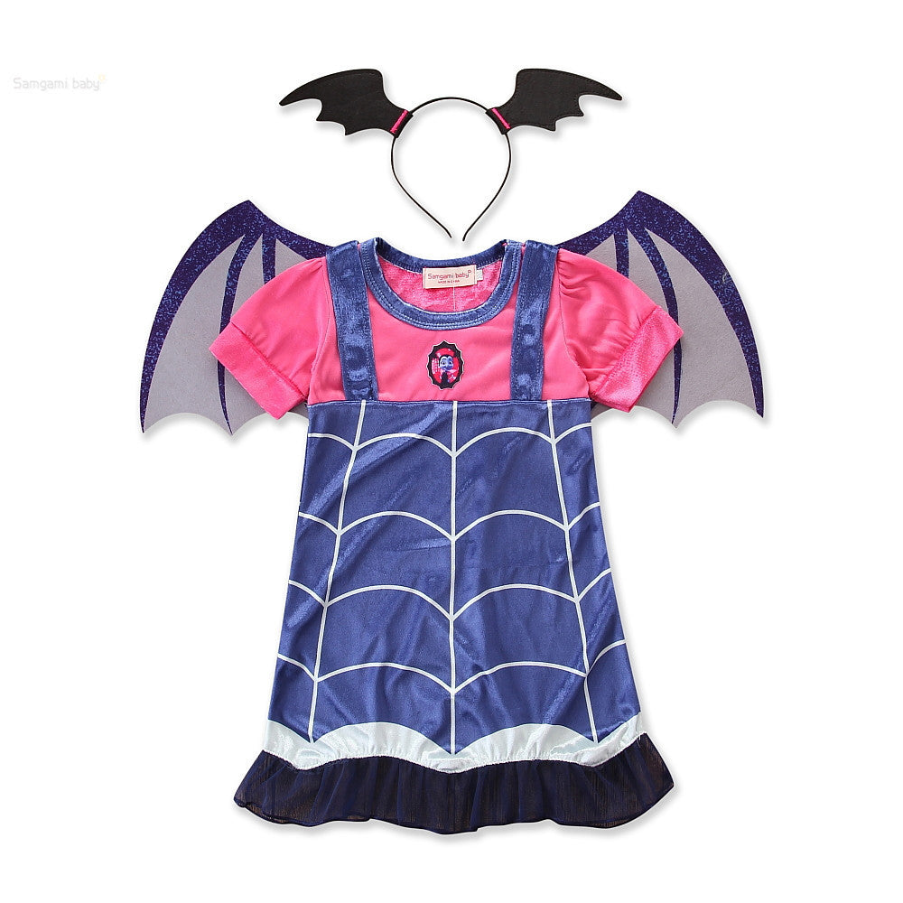 Halloween short sleeve princess dress for infants and young children
