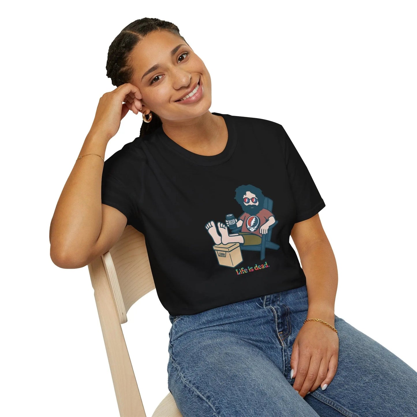 Stay Cool Jerry Life is Dead T-Shirt Grateful Dead