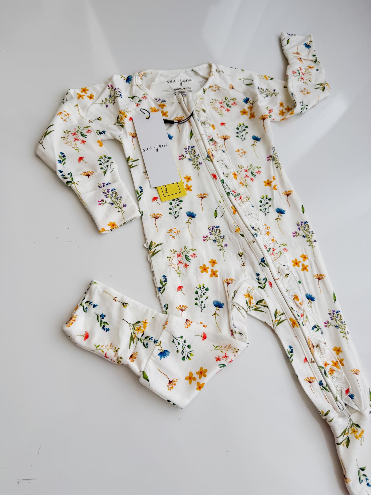 You Grow Girl Ruffle Bamboo Zippy