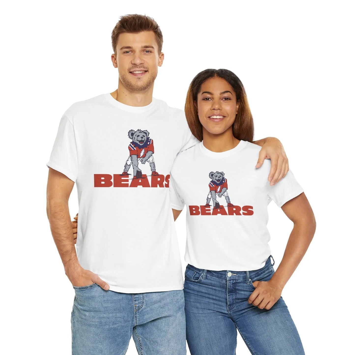 Chicago Bears Dancing Bear Grateful Dead T-Shirt The Gridiron Collection