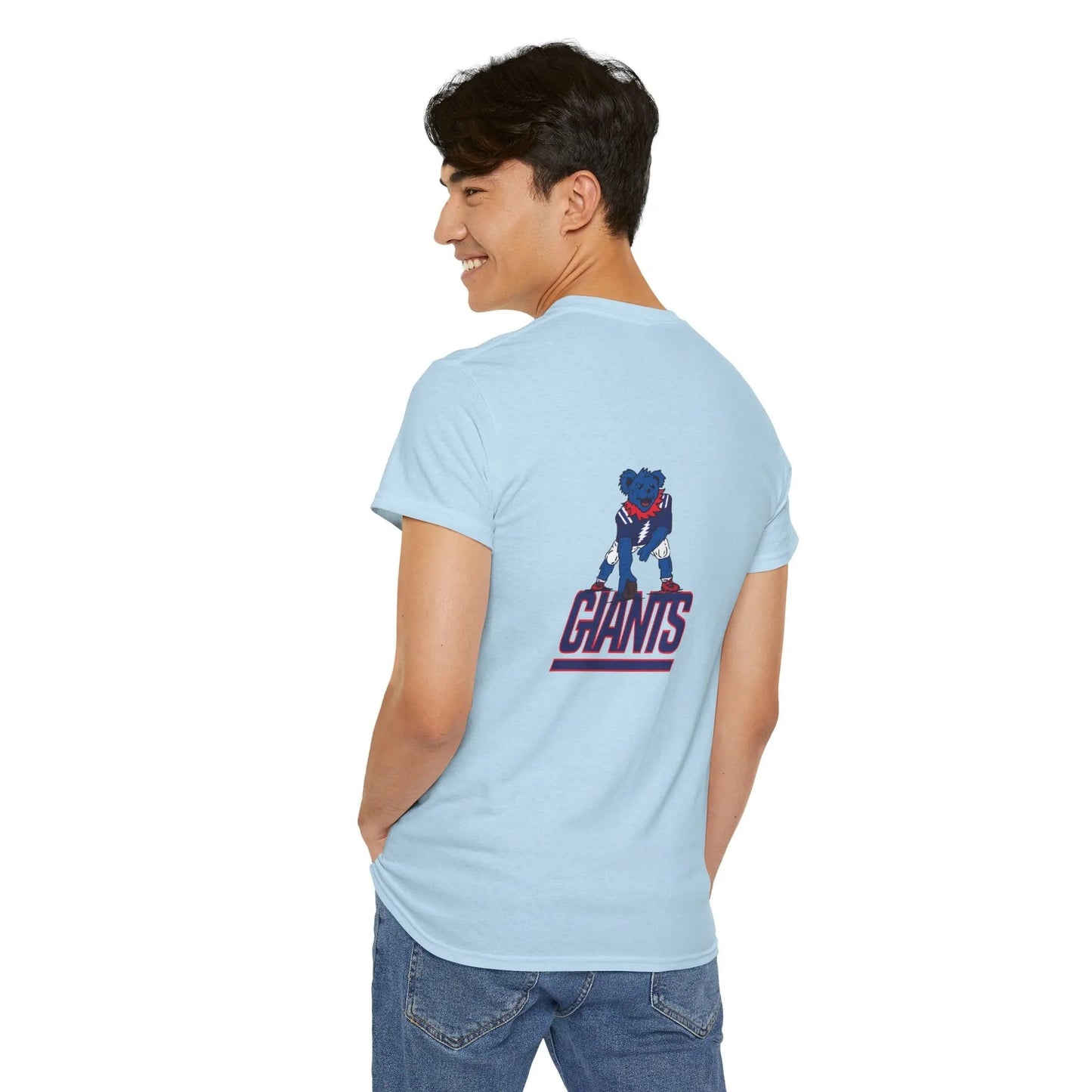 New York Giants Grateful Dead Dancing Bear Two-Sided T-Shirt The Gridiron Collection