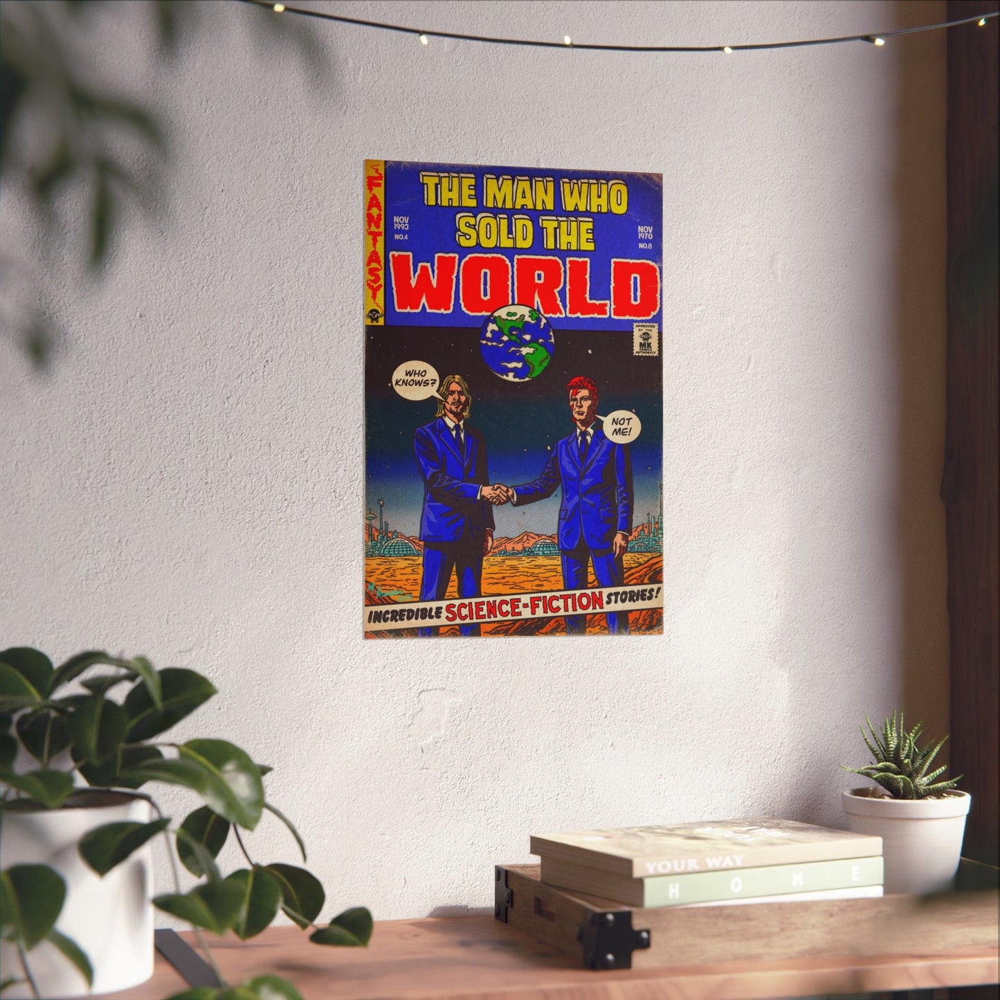 The Man Who Sold The World - Bowie & Cobain - Vertical Matte Posters