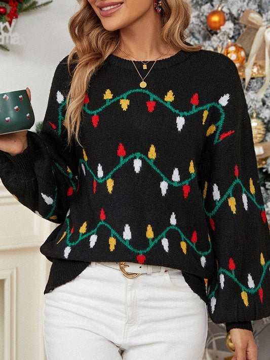 Holiday Lights Sweater Light-Up Holiday Sweater