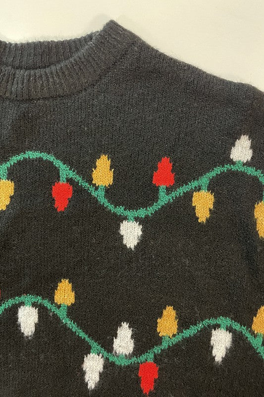 Holiday Lights Sweater Light-Up Holiday Sweater