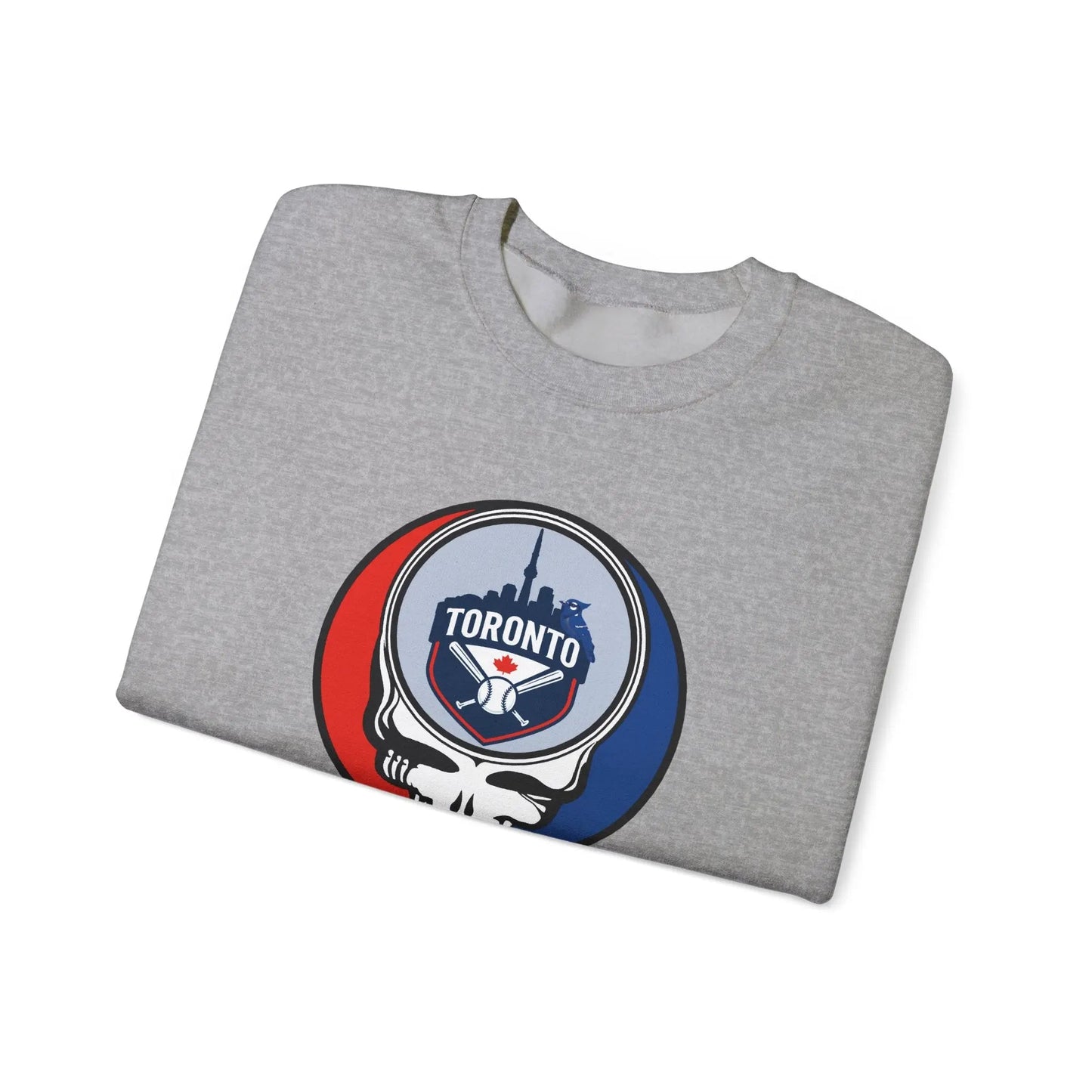 Grateful Dead Stealie Crewneck Sweatshirt Toronto Baseball Edition MLB