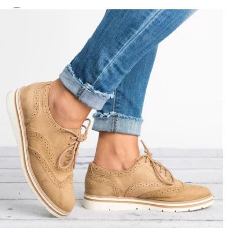 Women’s Retro British-Style Casual Shoes Chic Everyday Sneakers