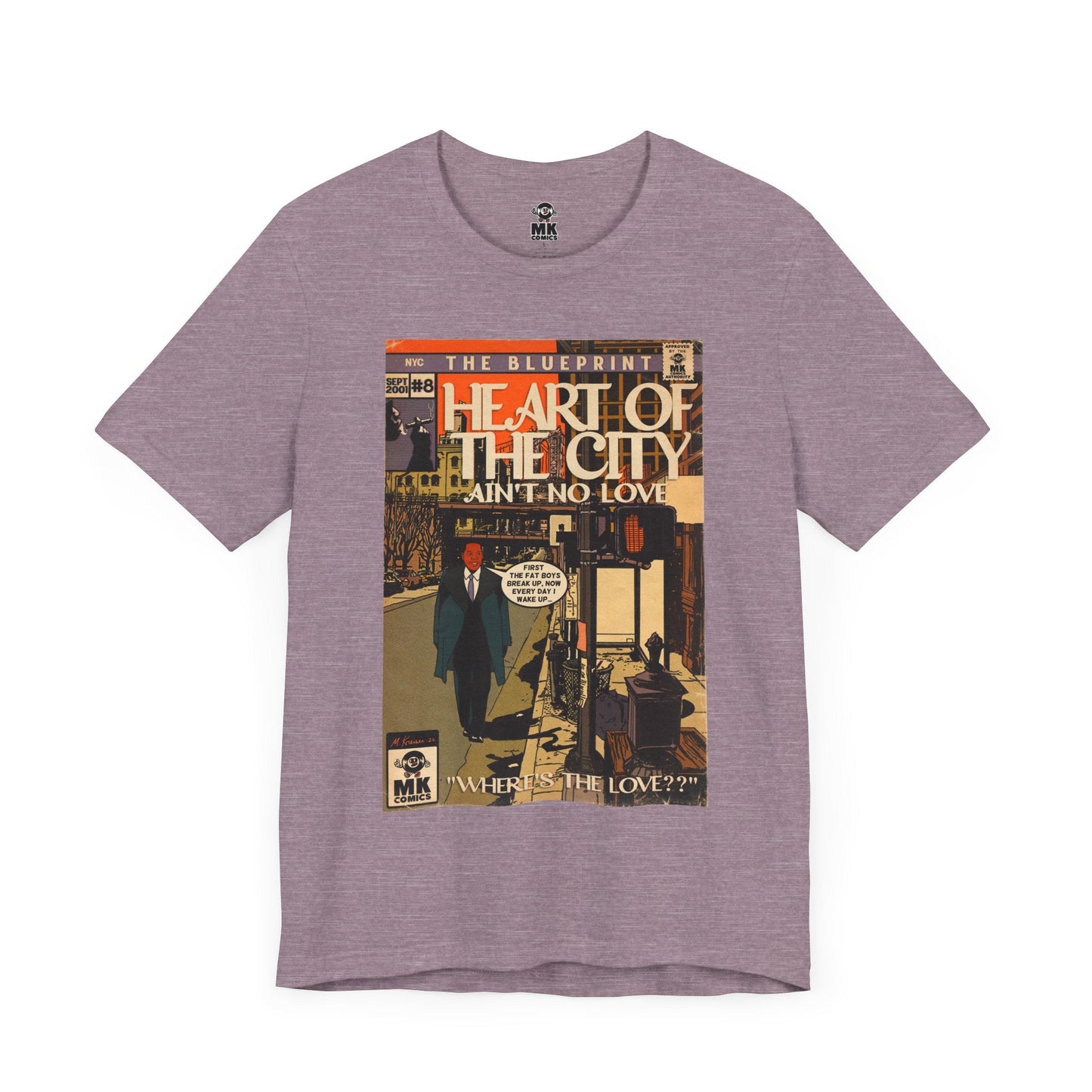Unisex Jersey Short Sleeve Tee Soft Cotton Heart of the City
