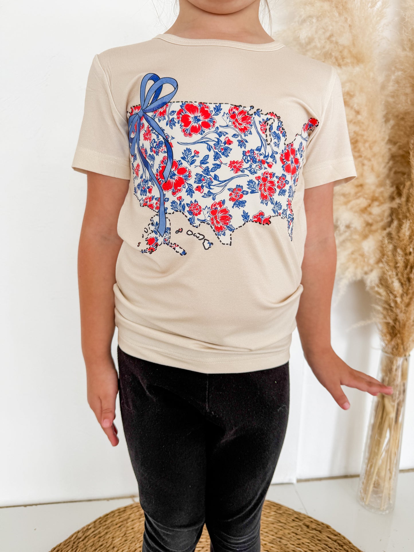 USA Map Bamboo T-shirt