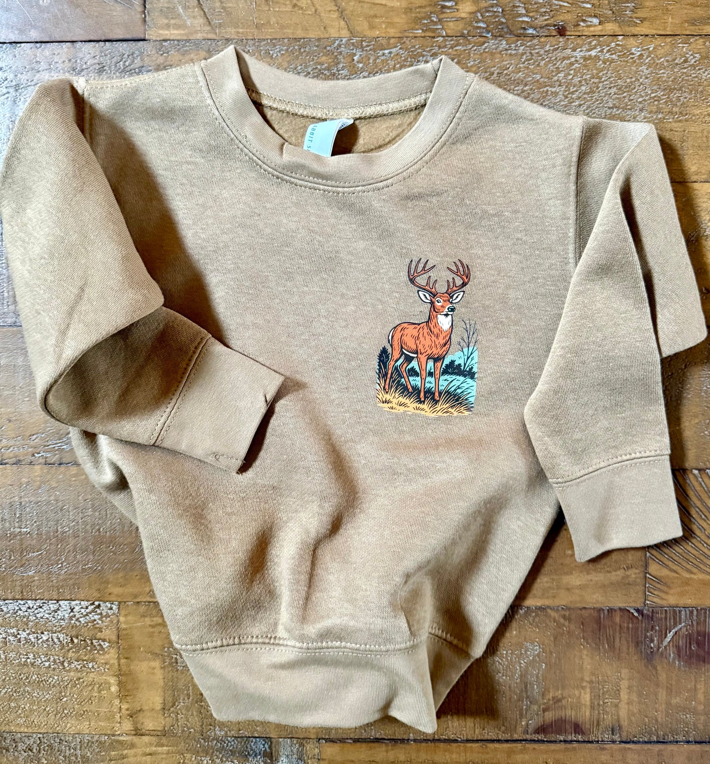 Woodland Whitetail Cozy Crewneck Youth Toddler Rabbit Skins LAT