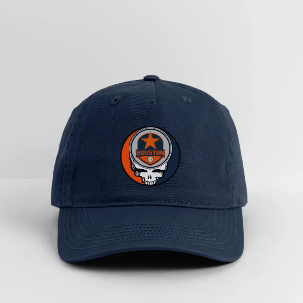 Houston Baseball Edition Grateful Dead Stealie Dad Hat The Ballpark Collection