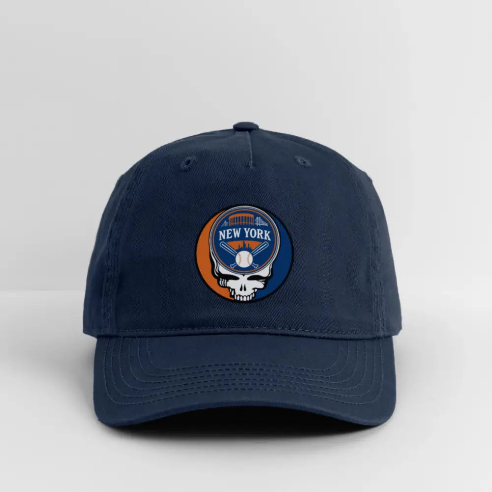 Grateful Dead Stealie Dad Hat New York Baseball Edition The Ballpark Collection