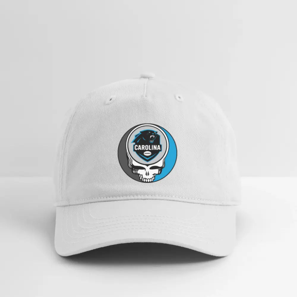 Carolina Panthers Grateful Dead Stealie Dad Hat DTF-Printed The Gridiron Collection