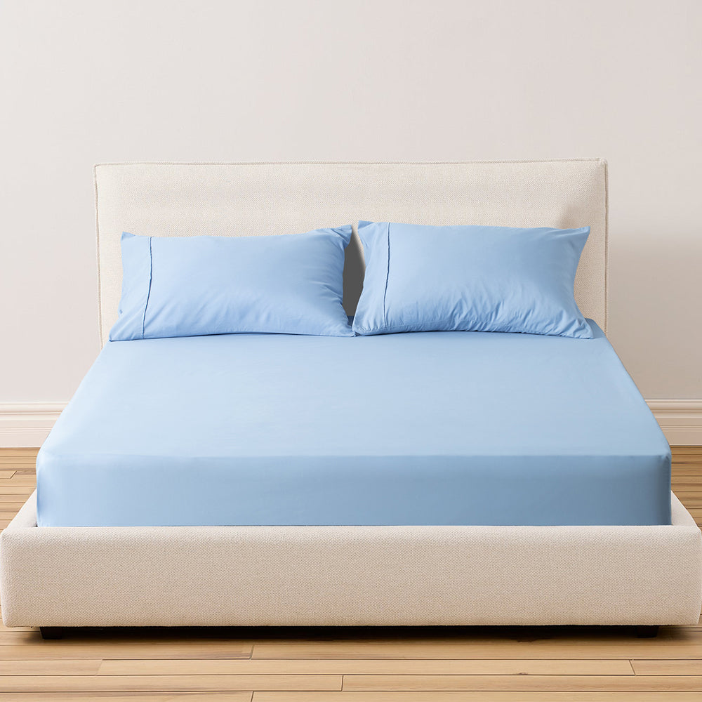 All Season Deep Pocket Fitted Sheet Set with Pillowcases Kasentex