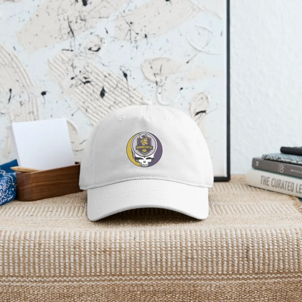 Minnesota Vikings Grateful Dead Stealie Dad Hat 100% Cotton Twill