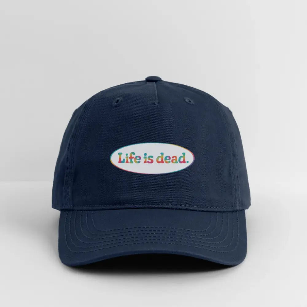 Grateful Dead Stealie Oval TieDye Dad Hat 100% Cotton Twill
