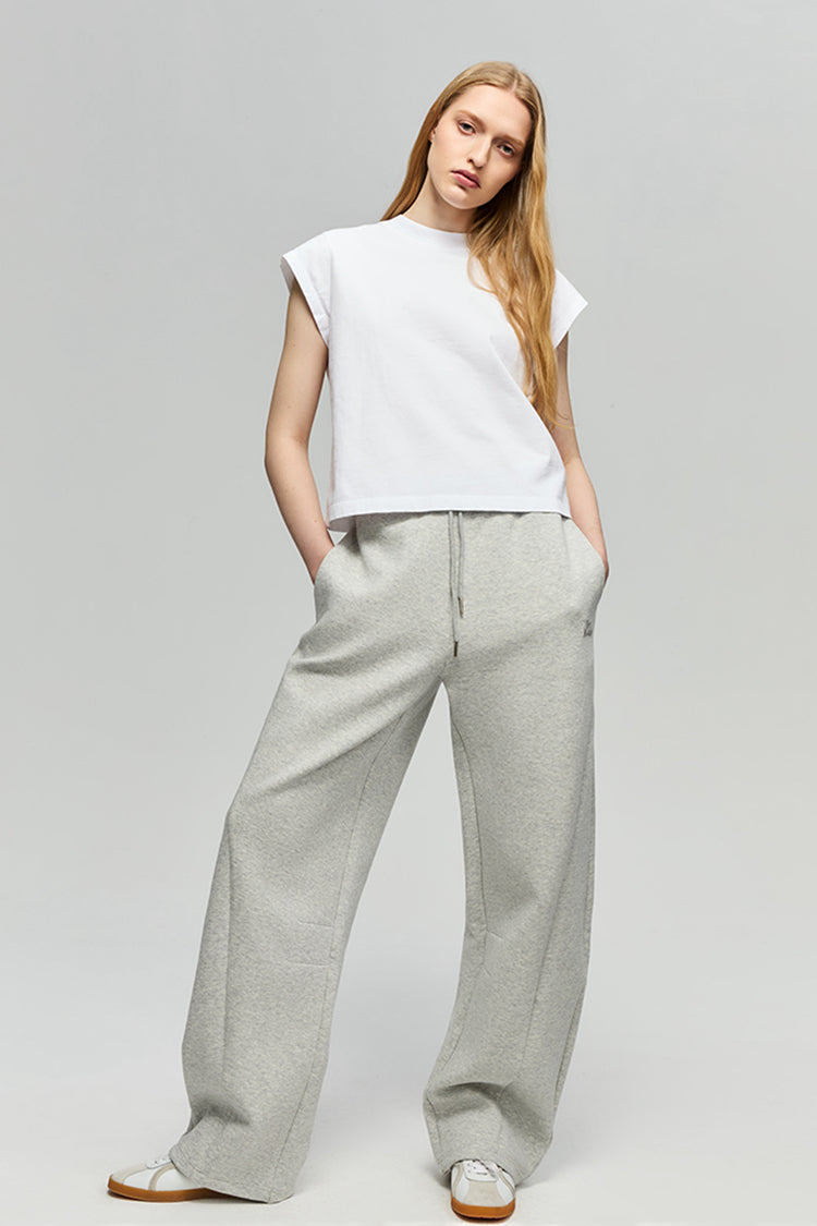 Cloud Flow Cotton Sweatpants Relaxed Wide Leg HJ701